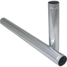 Galvanized Furnace Pipe, 24-Gauge, 6 x 24-In.