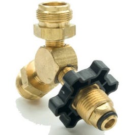 Propane "Y" Male Cylinder Adapter With Handwheel