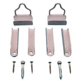 2-Pack Mill-Finish Aluminum Hangers & Latches for 7/16-Inch Frame