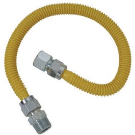Gas Appliance Connector, SC Series, 1/2 x 1/2 Female/Male x 24-In.