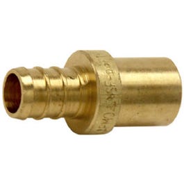Barbed Pipe PEX Sweat Adapter, Brass, 1/2-In. Barb Insert x 1/2-In. Male Pipe