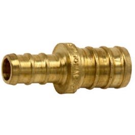 Barb Pex Coupling, Lead-Free Brass, 1/2 x 3/8-In.