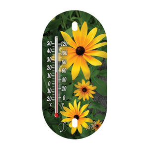 Taylor 4" Suction Cup Decorative Tube Thermometer, Sunflower