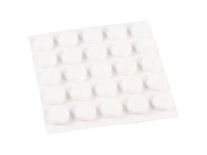 Shepherd Hardware 3/8-Inch Self-Adhesive Felt Furniture Pads, 75-Pack, White