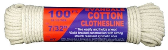T.w Evans Cordage #7 x 50' Evandale Cotton Clothesline