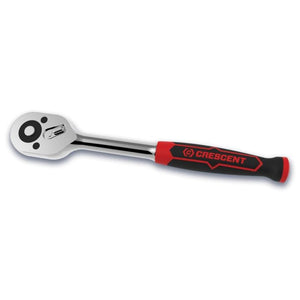 Crescent 3/8" Drive 72-Tooth Quick Release Dual Material Teardrop Ratchet 8-1/2"