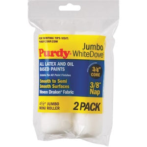 PSB/Purdy 140624012 White Dove Jumbo Mini Roller Cover Replacements ~ 4 1/2