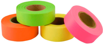 FLAGGING TAPE 1-3/16X150 RED FLUOR