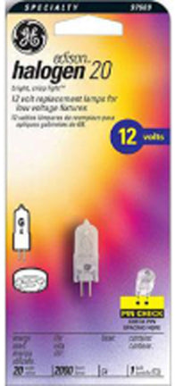 20W T3 G4 Bi-Pin QQtz Halogen Lamp