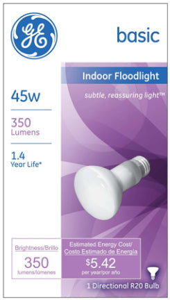 45W R20 Med Incandescent Reflector