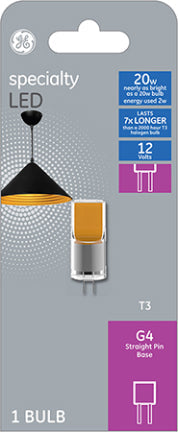 2W Desk Lamp~ T3 BULB LED G4 BASE WM WHT