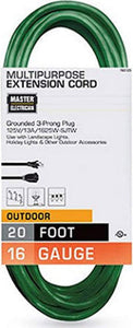OUTDOOR CORD 16/3AWG SJTW 40 FT GN