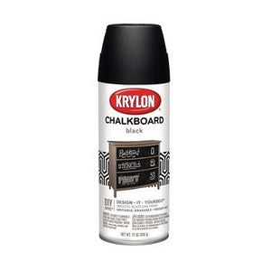 Krylon I00807 Chalkboard Paint, Black ~ 12 oz Spray