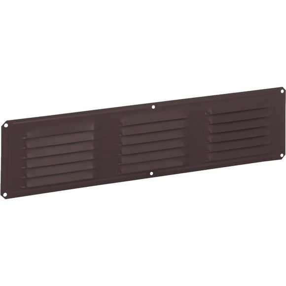 Air Vent 16 In. x 4 In. Brown Aluminum Under Eave Vent