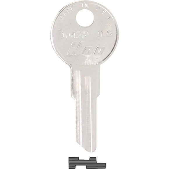 ILCO Illinois Nickel Plated File Cabinet Key, IL9 (10-Pack)