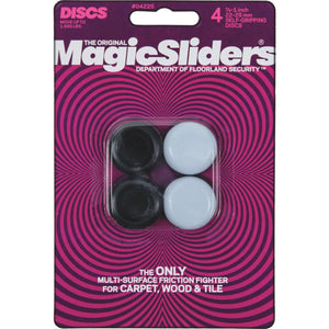 Magic Sliders 7/8 In. Round Grip Tip Furniture Glide,(4-Pack)