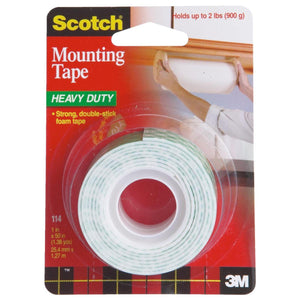 3M Scotch 1 In. x 55 In. Indoor Double-Sided Mounting Tape (5 Lb. Capacity)