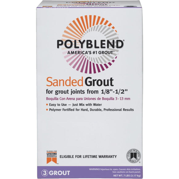 Custom Building Products Polyblend 7 Lb. Charcoal Sanded Tile Grout