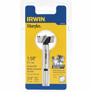 Irwin Marples 1-1/4 In. x 3-1/2 In. Reduced Forstner Drill Bit