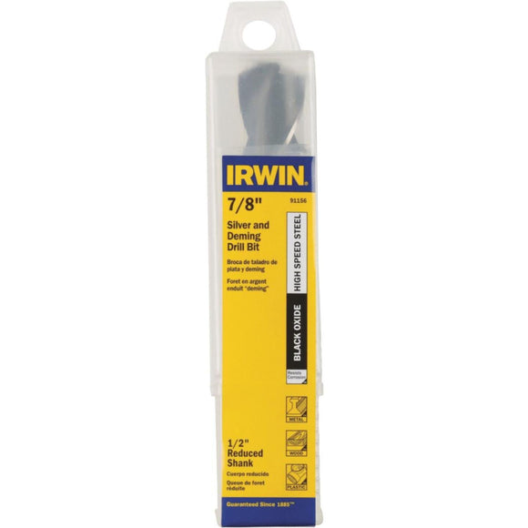 Irwin 7/8 In. Black Oxide Silver & Deming Drill Bit