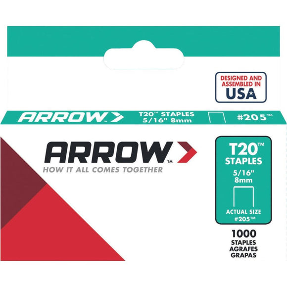 Arrow T20 Staple, 5/16 In. (1000-Pack)