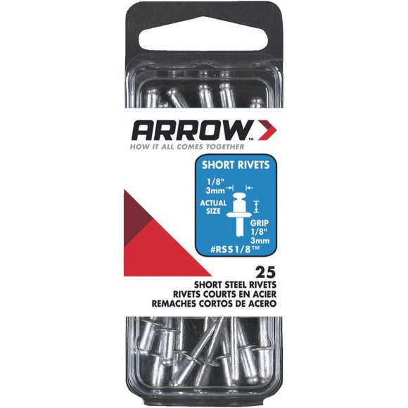Arrow 1/8 In. x 1/8 In. Steel Rivet (25 Count)
