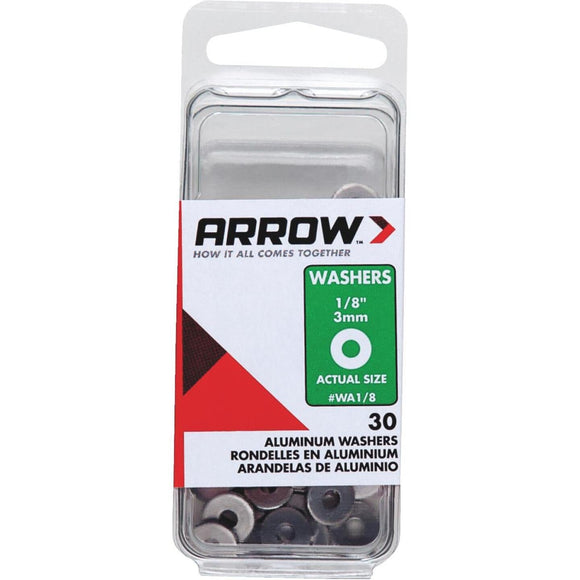 Arrow 1/8 In. Aluminum Rivet Washer (30-Pack)