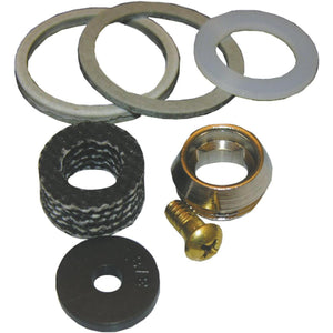 Lasco PP Tub & Shower Stem Repair Kit w/Seat Rubber, Nylon & Brass Faucet Repair Kit