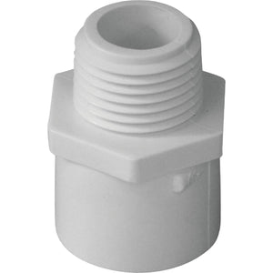 Charlotte Pipe 1-1/2 In. x 1-1/2 In. Schedule 40 Male PVC Adapter