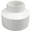 Charlotte Pipe 3 In. Sch 30 Hub x 1-1/2 In. Sch 40 Hub DWV 600 Series PVC Coupling