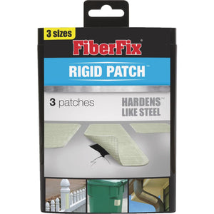 FiberFix Rigid Patch 5 x 5 In., 2 x 8 In., 3 x 3 In. Repair Patch (3-Pack)