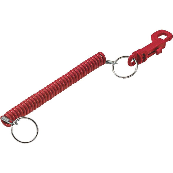 Lucky Line Tempered Steel 7/8 In. Designer Coil Key Chain
