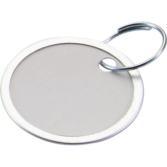 Lucky Line 1-1/4 In. Metal-Rimmed Paper Key Tag with Ring, (25-Pack)