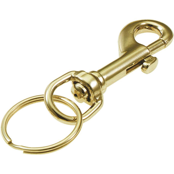 Lucky Line Solid Brass 1 In. x 3 In. L. Key Chain