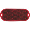 Peterson 1-7/8 In. W. x 4-3/8 In. H. Oblong Red Oval Reflector (2-Pack)