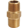 Milton Hex 1/4 In. NPT Brass Hex Nipple Coupler