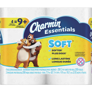 Charmin Essentials Soft Toilet Paper (4 Giant Rolls)
