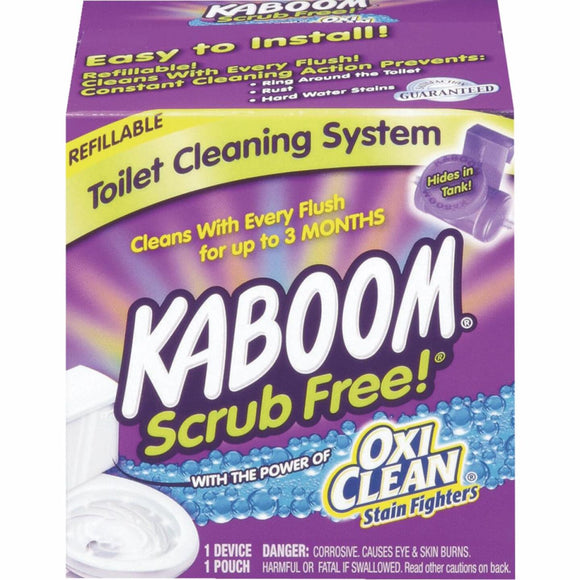 KABOOM Scrub Free Refillable Automatic Toilet Cleaner System