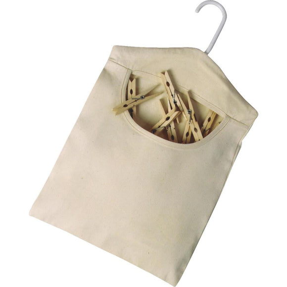 Homz 15 In. x 11 In. Cotton Canvas Clothespin Bag