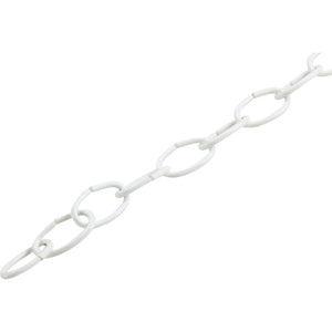 Campbell #10 40 Ft. White Poly-Coated Metal Craft Chain