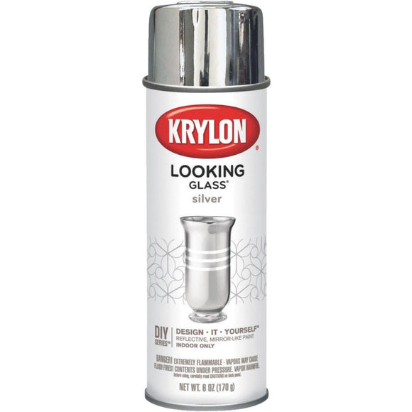 Krylon LOOKING GLASS 6 Oz. Reflective Spray Paint, Silver