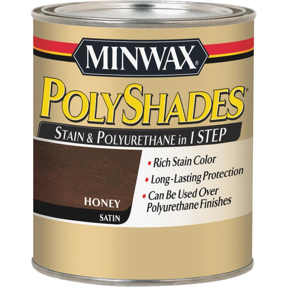 Minwax Polyshades 1 Qt. Satin Stain & Finish Polyurethane In 1-Step, Honey