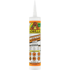 Gorilla 9 Oz. Clear Max Strength Construction Adhesive