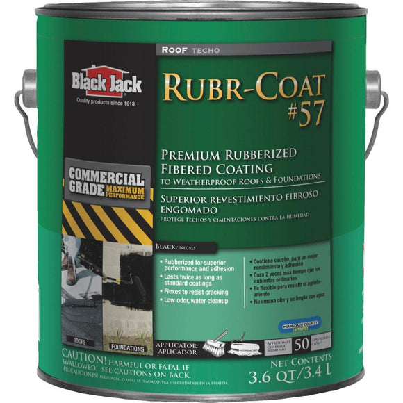 Black Jack Rubr-Coat #57 1 Gal. Premium Rubberized Fibered Coating