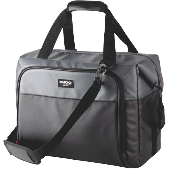 Igloo Seadrift 36-Can Snapdown Soft-Side Cooler, Black & Gray
