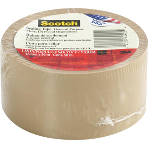 3M Scotch 1.88 In. X 54.6 Yd. Tan Sealing Tape