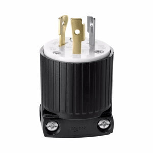 Eaton Cooper Wiring Safety Grip Locking Plug 20A, 125V Black