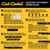 Cub Cadet 2-in-1 Blade Set for Cutting Decks
