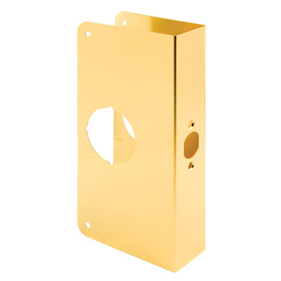 Prime-Line Solid Brass Lock and Door Reinforcer 1-3/4 in. x 9 in.