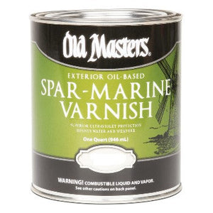 Old Masters 92304 Spar Marine Varnish, Clear Satin ~ Quart